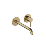 Hotbath Ace Afbouwdeel - voor wastafelmengkraan - 20cm uitloop - Geborsteld Messing PVD SW1117661