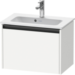Duravit Ketho 2 wastafelonderbouwkast met 1 lade 61x39x44cm met greep antraciet wit mat SW772882