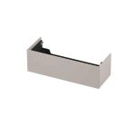 INK P2O Wastafelonderkast - 120x45x37.6cm - 1 lade - push 2 open - recht opdekfront - MDF lak Mat kasjmier grijs SW798163