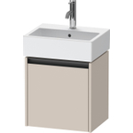 Duravit Ketho 2 wastafelonderbouwkast met 1 deur 43.4x33.8x44cm rechts, met greep antraciet taupe mat SW772261