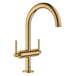 GROHE Atrio Wastafelkraan Opbouw - uitloop 16.6cm - L-size - push open - draaibaar - cool sunrise SW354611