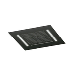 Hotbath Mate Hoofddouche - vierkant - 50x50cm - waterval - LED verlichting - Mat Zwart PVD SW1117667