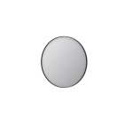 INK SP15 Spiegel - 80x4x80cm - rond - verzonken in aluminium kader - aluminium zwart mat SW416766