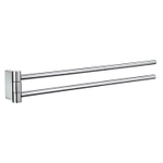 Smedbo Air Handdoekhouder - 44x6.4x4.5cm - ophangen - Massief messing Chroom SW10976