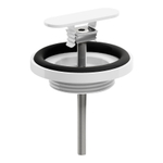 Clou Flush afvoerplug en sifon aansluiting wit mat SW445745