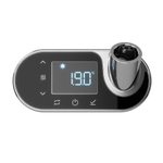 Plieger Nexus thermostaat 14x6.6x6cm ovaal chroom/zwart SW796456