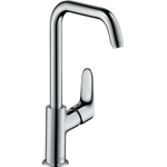 Hansgrohe Focus E2 wastafelkraan met hoge draaibare uitloop inclusief ComfortZone 240 met waste chroom 0605545