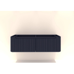 HR badmeubelen Juice Wastafelonderkast - 140x45x40cm - ronde hoeken - 3D-front - 2 lades - blue oak SW867705