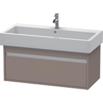 Duravit Ketho Wastafelonderkast 95x44x41cm 1 lade Standaard greep met softclose spaanplaat Basalt Mat 0280169