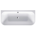 Duravit HappyD.2 bad acryl back to wall 180x80x46cm met paneel wit SW68393