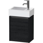 Duravit Ketho 2 wastafelonderbouwkast met 1 deur 36.4x23.8x44cm links, met greep antraciet eiken zwart mat SW772854