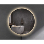 Adema Circle badkamerspiegel rond diameter 100cm met indirecte LED verlichting met spiegelverwarming en infraroodbediening SW161922