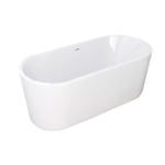 Wiesbaden Libero vrijstaand ligbad 178 x 80 cm acryl glans wit met waste wit glans SW10443