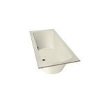 Xenz Lagoon ligbad - 170x75cm - met overloop - zonder afvoer - Acryl Pergamon SW102939