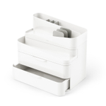 Umbra Glam badkameropberger 26x18x25cm Polyester Wit/grijs SW857282