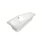 Xenz Lagoon compact ligbad - 170x75cm - met overloop - zonder afvoer - Hoekopstelling rechts - Acryl Wit SW102978