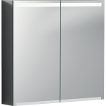 Geberit Option spiegelkast met verlichting 2 deuren 75x70x15cm SW417201