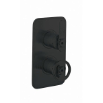 Crosswater Union Douche douchekraan - 2 handgrepen - met inbouwdeel - hendel/kruisgreep - zwart mat SW969825