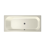 Xenz Aruba ligbad - 180x80cm - met overloop - zonder afvoer - Acryl Pergamon SW103116