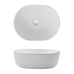 Crosswater Pearl waskom 45x35x15.8cm zonder kraangat zonder overloop wit SW487165