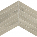 Fap Ceramiche Fapnest wand- en vloertegel - 7.5x45cm - 9mm - Rechthoek - Houtlook - Silver Chevron Mat SW536610