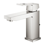 GROHE Eurocube waterbesparende wastafelkraan m-size met waste supersteel SW444121