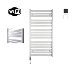 Sanicare HVW - Moda electrische WifiRadiator - 120x60cm - mat wit met thermostaat chroom - linksonder SW1185682