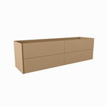 Mondiaz TENCE wastafelonderkast - 170x45x50cm - 4 lades - uitsparing links - push to open - softclose - Oro SW1016410