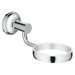 GROHE Essentials Authentic Wandhouder - voor zeepdispenser/zeepchaal/glas - chroom SW74552