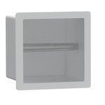 Fortifura Calvi Toiletrolhouder - inbouw - 17.3x17.3x15.3cm - Mat wit OUTLETSTORE STORE34600