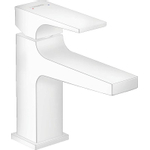 Hansgrohe Metropol toiletkraan 100 met push open waste met voorsprong vaste uitloop 12.7cm mat wit SW297553