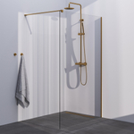 BRAUER Gold Season Inloopdouche - helder glas - 120x200cm - goud geborsteld SW1039020