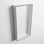 MONDIAZ EASY Nis - 59.5x29.5cm - geschikt voor in- of opbouw - 1 vak - kleur Plata | Talc SW1017075