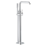 GROHE Essence New Afbouwdeel vrijstaande badkraan - omstel - draaibare uitloop 27.7cm - handdouche - doucheslang - chroom 0442596