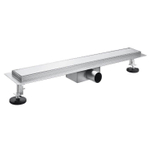 Adema Ralo douchegoot - 100cm - gesloten rooster - vloerflens - RVS SW890953