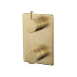 Wiesbaden Caral afbouwdeel inbouwthermostaat 2 weg geborsteld messing SW373298