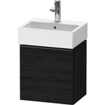 Duravit D-Neo wastafelonderkast 43.4x44x32.2cm Linksdraaiend 1 deur Eiken (zwart) Mat SW640595