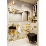 Mondiaz TYNE Fonteinset - 40x23x12cm - wasbak links - 1 kraangat - solid surface Urban mat SW704678