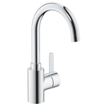 GROHE Eurosmart Cosmopolitan waterbesparende wastafelkraan l-size m. gladde body met push open chroom SW439034