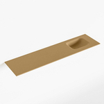 Mondiaz LEX Fontein - 120x30x0.9cm - wasbak Rechts - zonder kraangaten - voor toiletmeubel - Solid surface - Oro SW1026045
