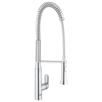 GROHE K7 Keukenkraan - hoog - 2 straalsoorten - met profesionele handdouche - chroom 0437604