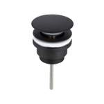 Klikwaste afvoerplug mat zwart OUTLETSTORE STORE30220