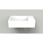 Arcqua Marble Free fontein - 40x22x12cm - zonder kraangat - wasbak links - glans wit SW909461