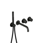 Hotbath Ace Afbouwdeel - voor inbouwthermostaat - 2-weg - stop omstel - uitloop - handdouche - doucheslang - zwart geborsteld PVD SW1117630