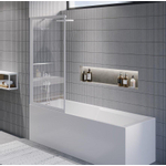 RIHO Lucid GD501 badwand 80x150cm helder glas wit mat SW412246