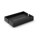 Zack Potes zeepschaal zwart RVS SW538608