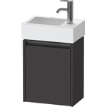 Duravit Ketho 2 wastafelonderbouwkast met 1 deur 36.4x23.8x44cm links, met greep antraciet grafiet supermat SW772969