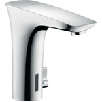 Hansgrohe PuraVida wastafelkraan electronisch met temperatuurgreep netstroom chroom 0605589