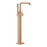 GROHE Essence New afbouwdeel voor vrijstaande badkraan met omstel met draaibare uitloop 27.7cm met handdouche en doucheslang 125cm warm sunset SW98810