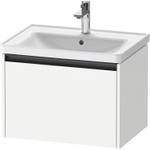Duravit Ketho 2 wastafelonderbouwkast met 1 lade 63.4x45.5x44cm met greep antraciet wit mat SW771788